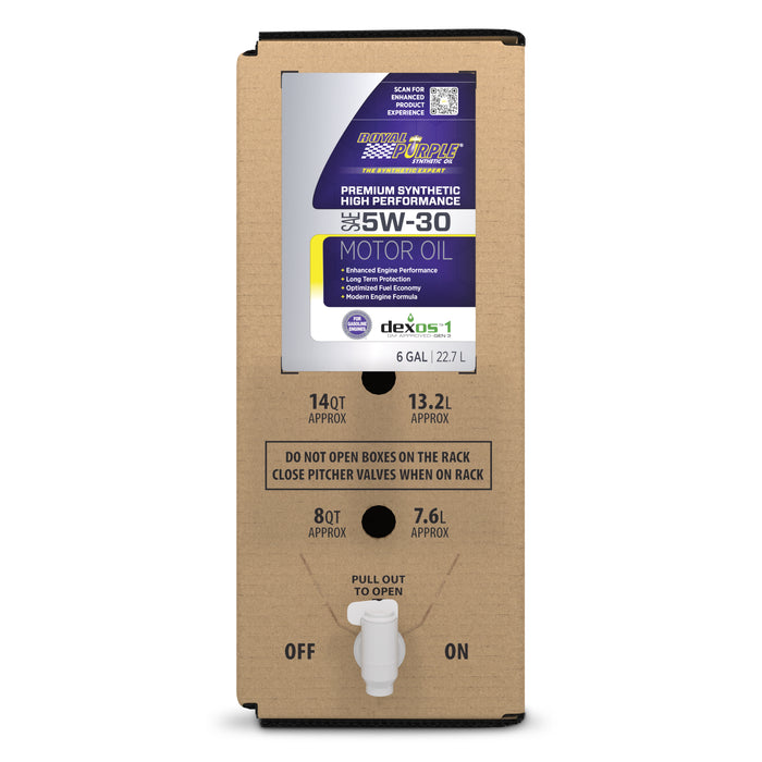 ROYAL PURPLE 60530 Multi-Grade Motor Oil 5w30 SAE 6 Gal Box Dexos