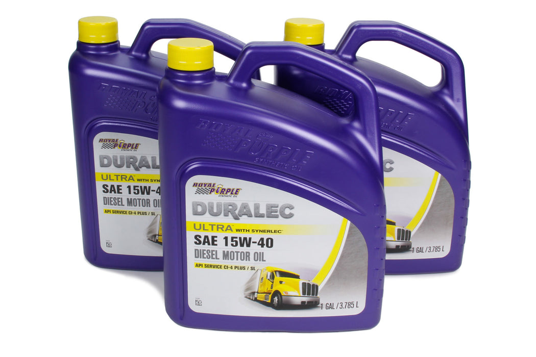 ROYAL PURPLE 80561 Duralec Ultra 15W40 Oil Case 3 x 1 Gallon