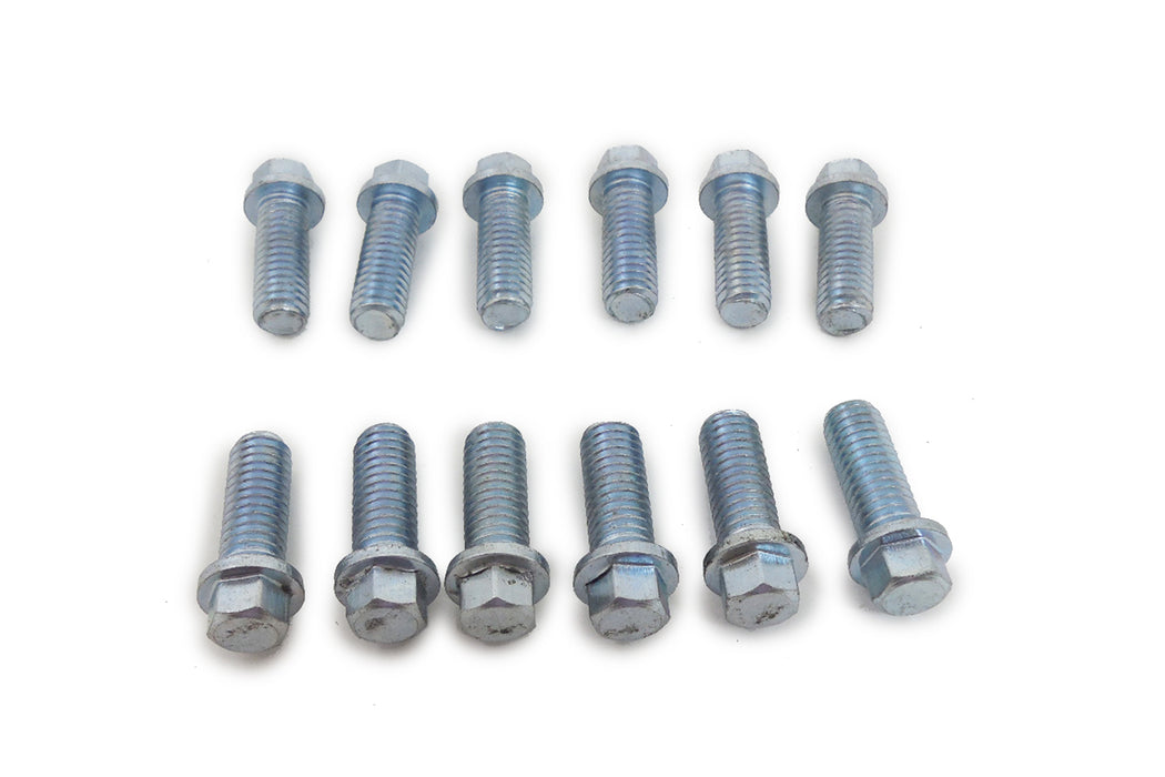 RACING POWER CO-PACKAGED R0938S Stainless Header Bolts 6-Point Head 12 Pcs.