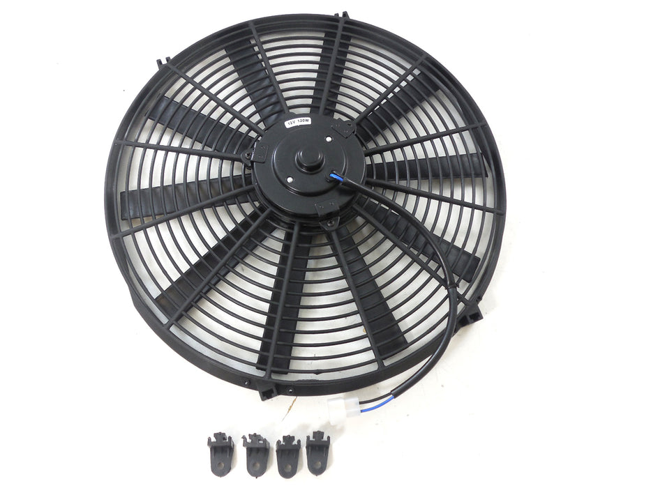 RACING POWER CO-PACKAGED R1206 16In Electric Fan Straight Blade