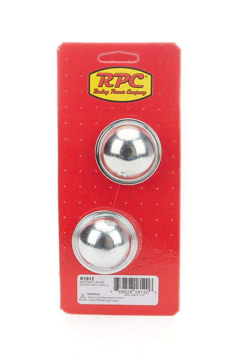 RACING POWER CO-PACKAGED R1812 Mustang II Brake Rotor Dust Caps Pair