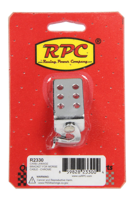 RACING POWER CO-PACKAGED R2330 Carb Linkage Bracket Morse Cable Chrome