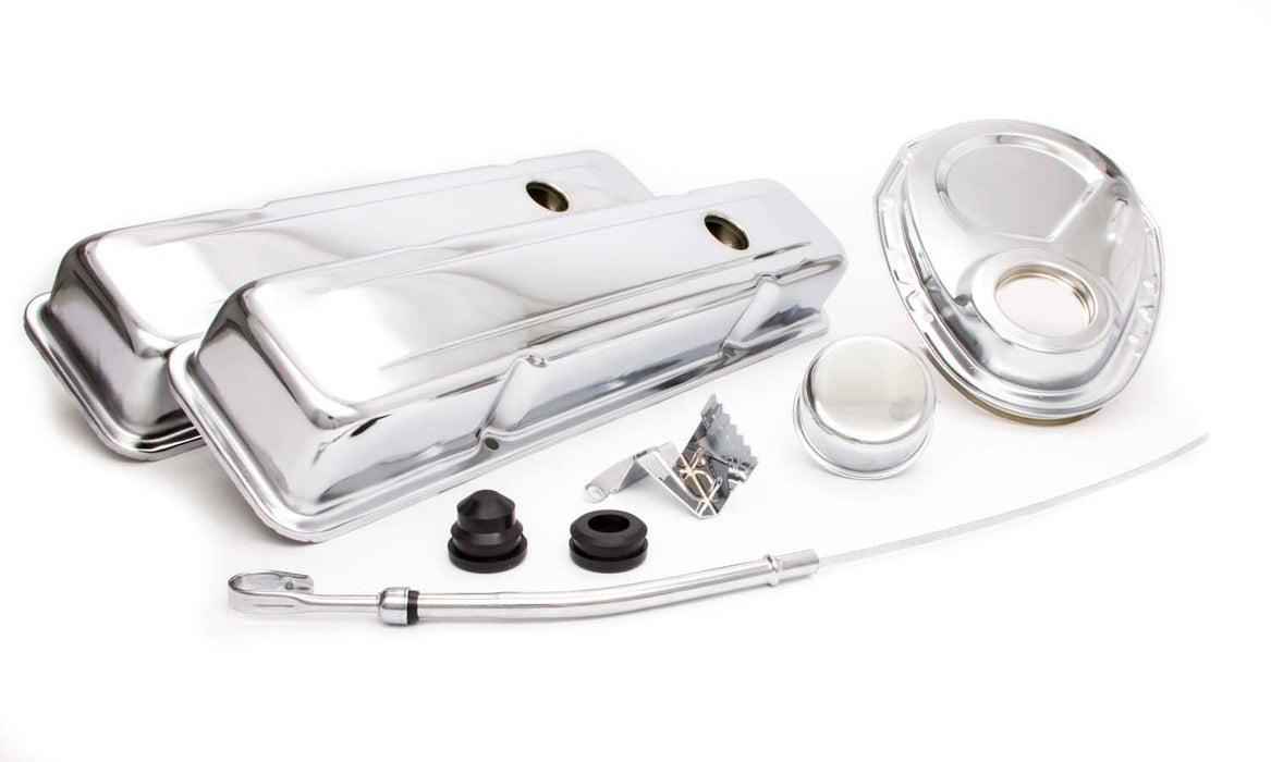 RACING POWER CO-PACKAGED R3023 SBC Engine Dress Up Kit w/Short Valve Covers