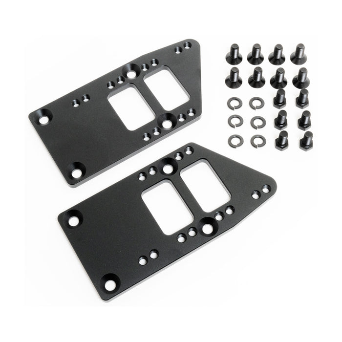 RACING POWER CO-PACKAGED R5140BK Billet LS Motor Mount Adapter Plates Black