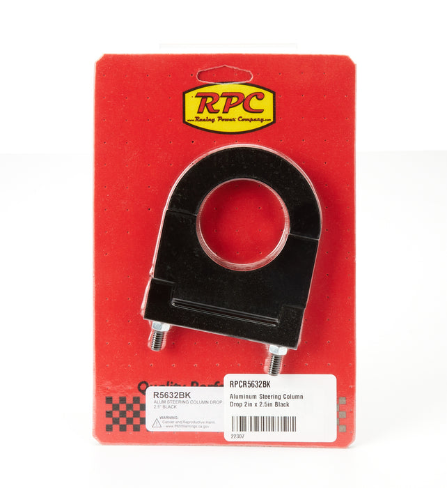 RACING POWER CO-PACKAGED R5632BK Aluminum Steering Column Drop 2in x 2.5in Black