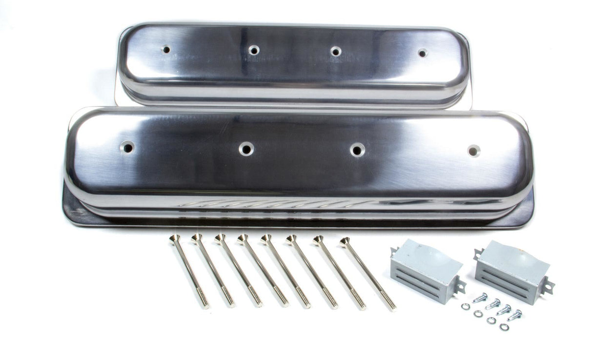 RACING POWER CO-PACKAGED R6036 SBC Alum Short Center Bolt V/C Plain Polished