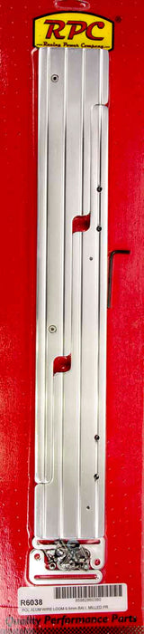 RACING POWER CO-PACKAGED R6038 Alum Linear Wire Looms Ball Milled Polished
