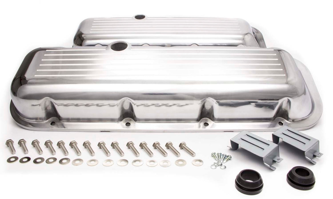 RACING POWER CO-PACKAGED R6231 BBC Alum Short V/C Ball Milled Polished