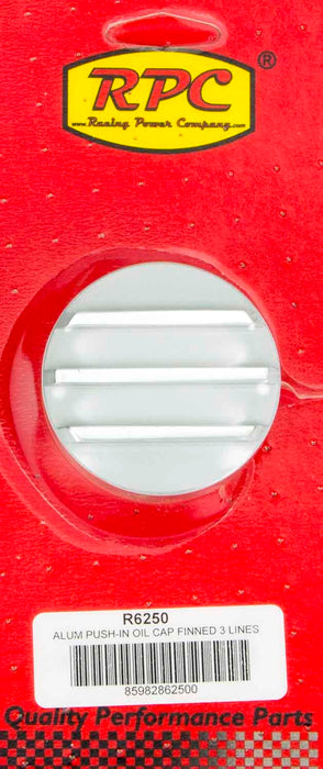 RACING POWER CO-PACKAGED R6250 Alum Finned Oil Push In Polished
