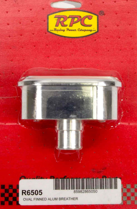 RACING POWER CO-PACKAGED R6505 Alum Finned V/C Breather Polished
