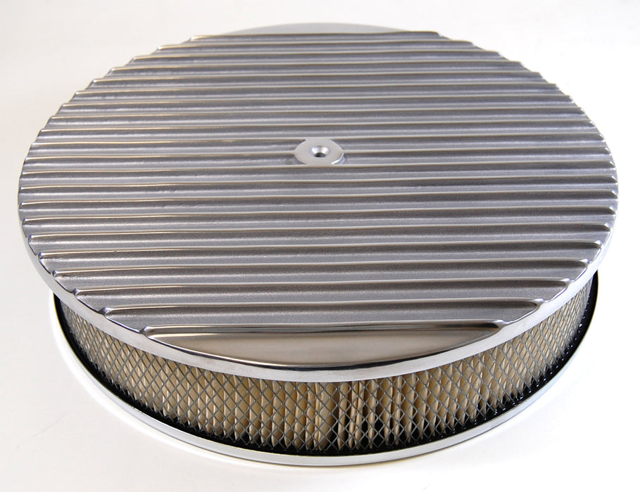 RACING POWER CO-PACKAGED R6708 14 X 3  Full Finned Air Cleaner Kit Paper
