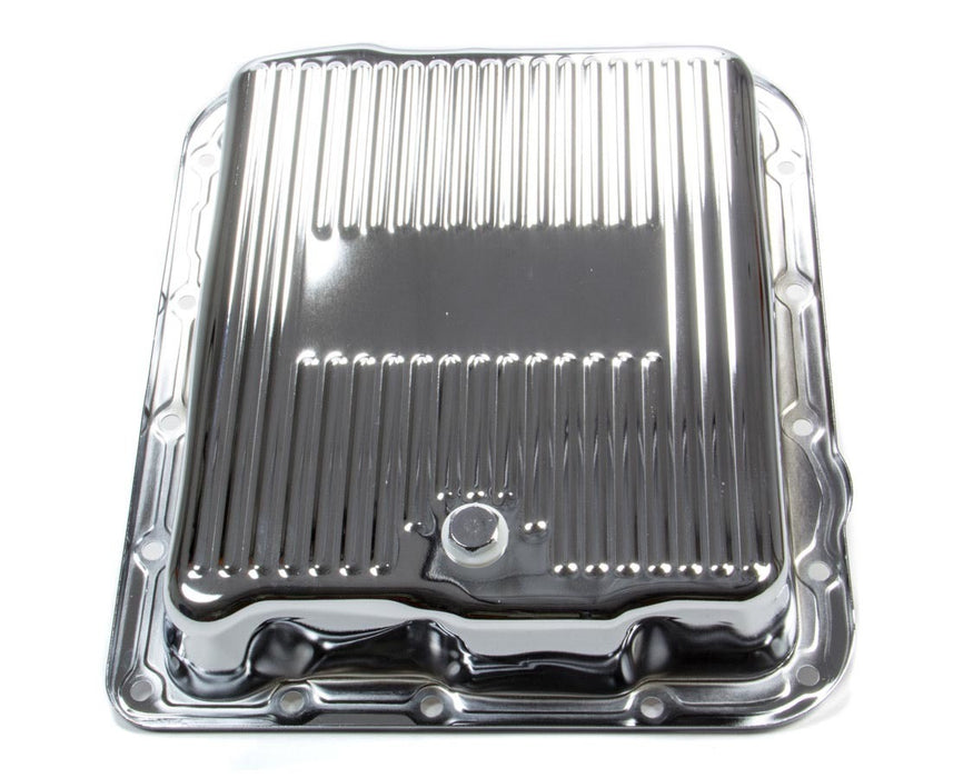RACING POWER CO-PACKAGED R7599 GM 700R4/4L60E Trans Pan Chrome Steel Finned