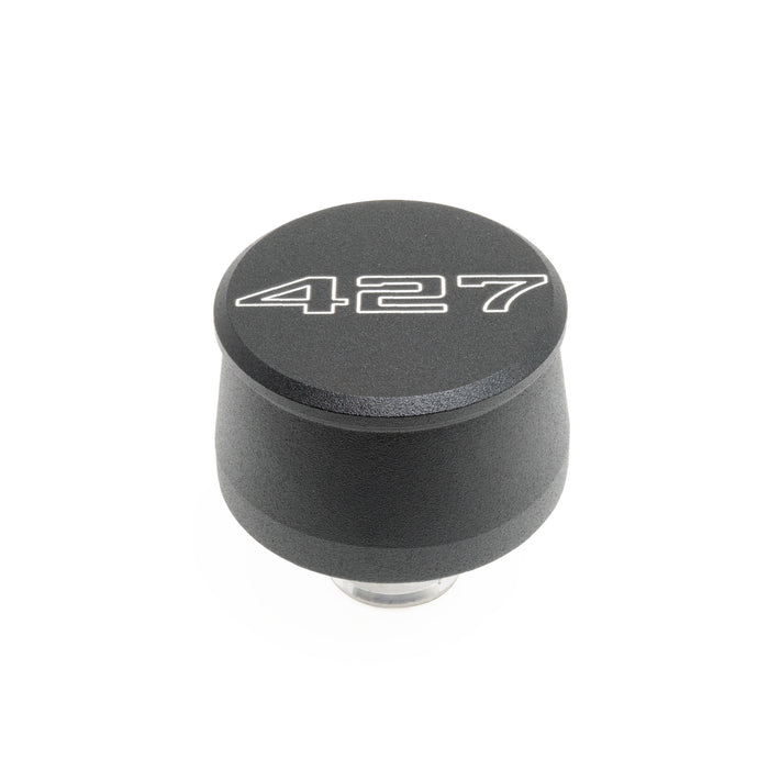 RACING POWER CO-PACKAGED R8212 Valve Cover Breather 427 Logo Black Each