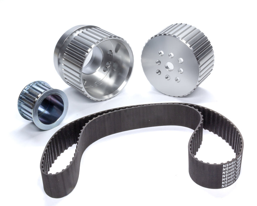 RACING POWER CO-PACKAGED R8711 Small Block Chevy Gilmer Drive Pulley Kit LWP