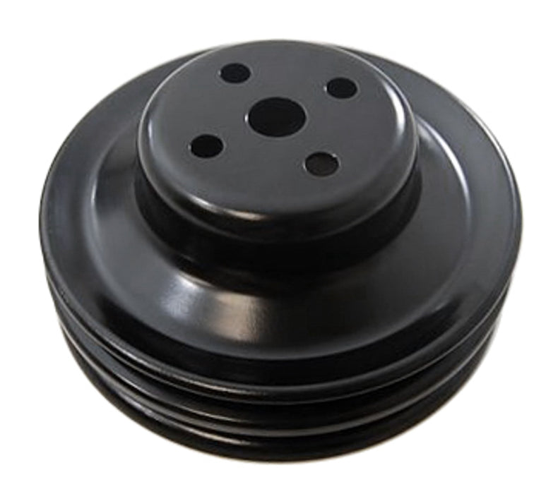 RACING POWER CO-PACKAGED R8975B Ford 289 2 Groove Water Pump Pulley Black