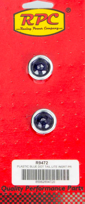 RACING POWER CO-PACKAGED R9472 Blue Dot Taillight Insert Each