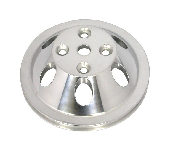 RACING POWER CO-PACKAGED R9482POL Pol Alum SBC Single Gro ove Pulley