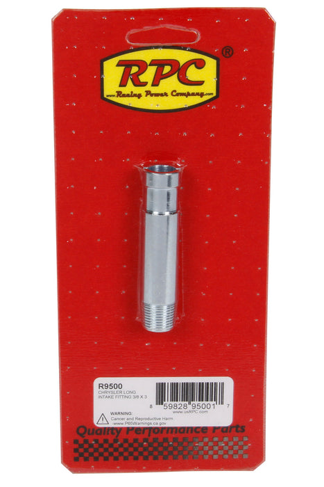 RACING POWER CO-PACKAGED R9500 Chrysler Long Intake Fit ting 3/8 X 3In