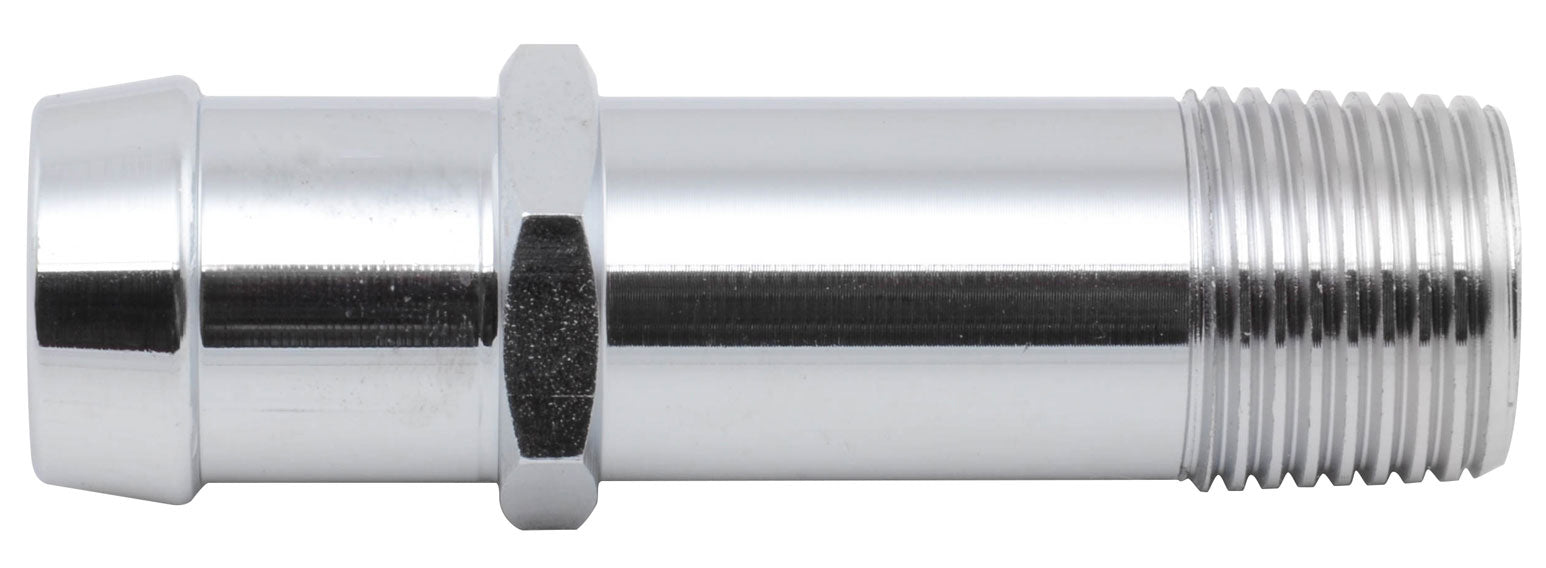 RACING POWER CO-PACKAGED R9514X Alum Water Pump Fitting 1/2In NTP to 3/4In Barb