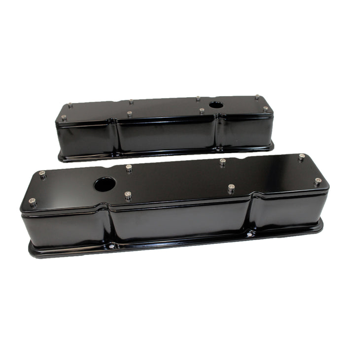 RACING POWER CO-PACKAGED R9769BK SBC Valve Covers Tall 2 Piece Black