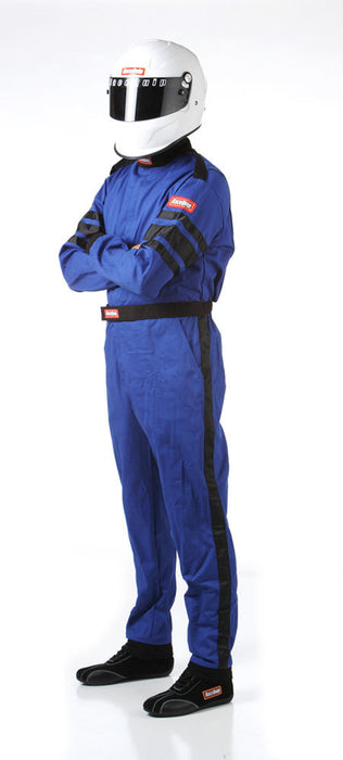 RACEQUIP 110025 Blue Suit Single Layer Large