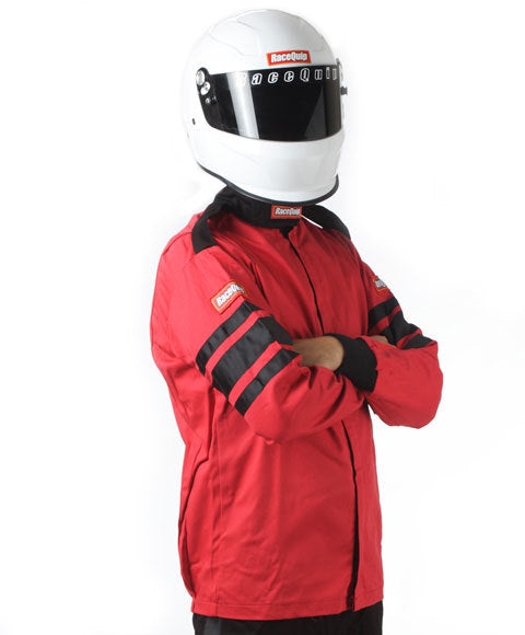RACEQUIP 111013 Red Jacket Single Layer Medium