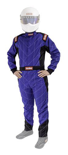 RACEQUIP 130923 Suit Chevron Blue Medium SFI-1