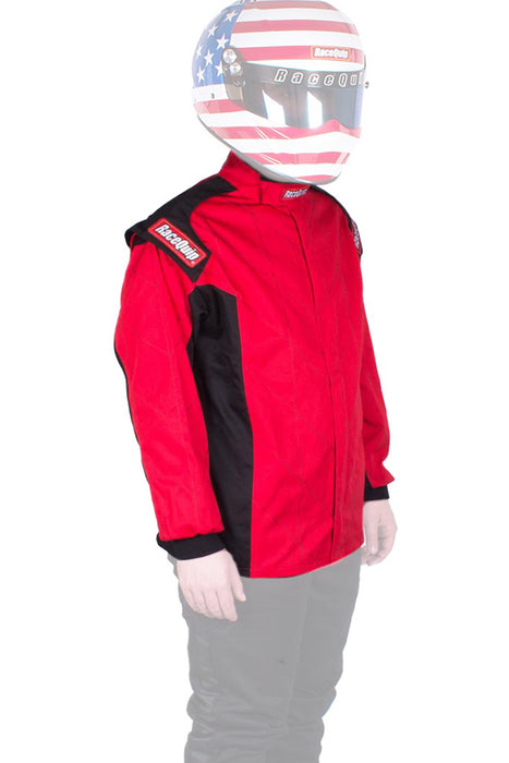 RACEQUIP 131913 Jacket Chevron Red Medium SFI-1