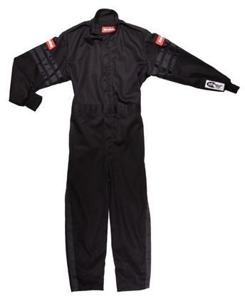 RACEQUIP 1959993 Black Suit Single Layer Kids Medium Black Trim