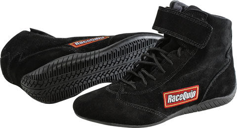 RACEQUIP 30300080 Shoe Mid-Top Black Size 8  SFI