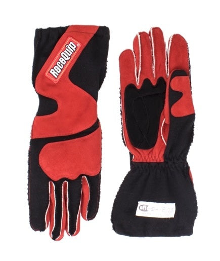 RACEQUIP 356106 Gloves Outseam Black/Red X-Large SFI-5