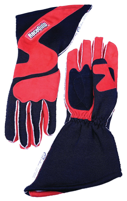 RACEQUIP 359106 Gloves Outseam Black/Red X-Large SFI-5