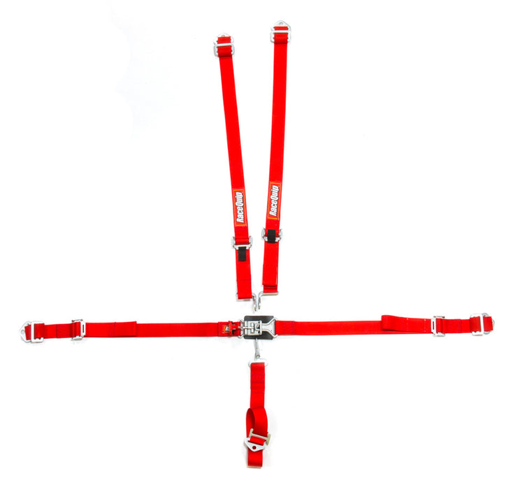 RACEQUIP 709019 5pt Harness Set Jr LL Red