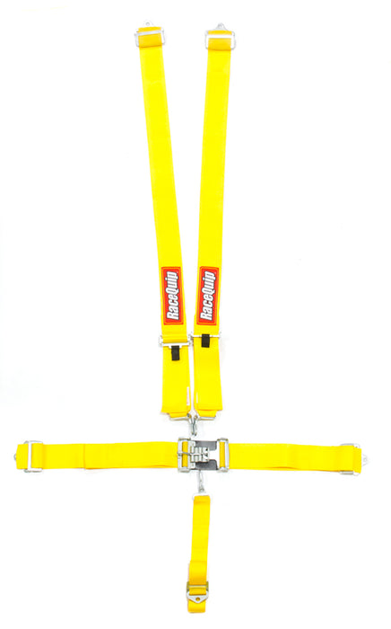 RACEQUIP 711031 5pt Harness Set L&L Yellow SFI