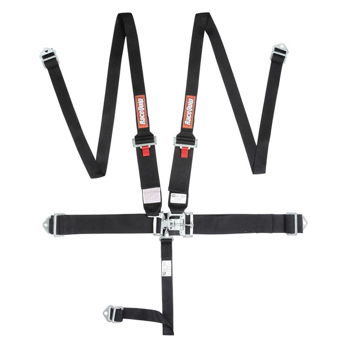 RACEQUIP 717007 Harness 5pt HNR L&L Black