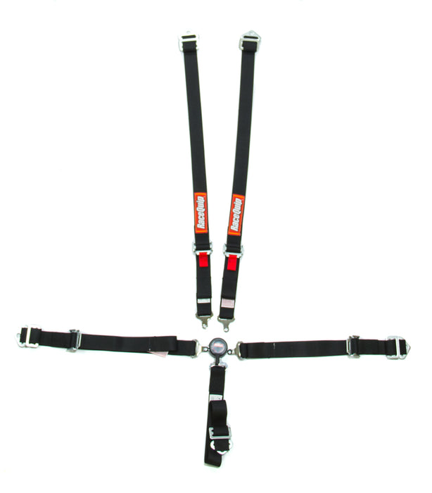RACEQUIP 739009 5pt Harness Set Camlock Jr Black
