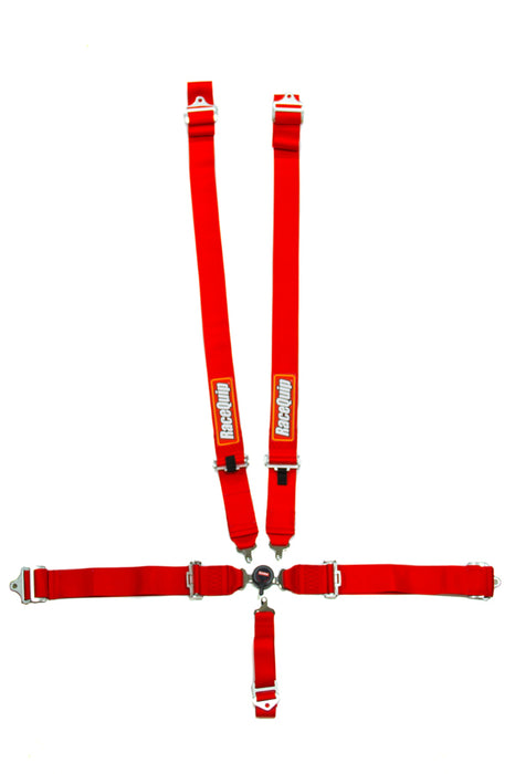RACEQUIP 741011 5pt Harness Camlock  SFI Sportsman Red