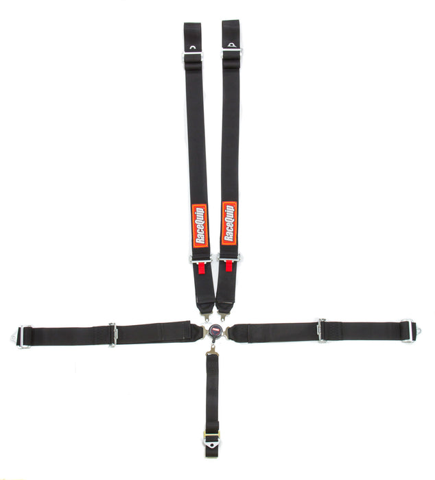 RACEQUIP 742002 5pt Harness Camlock SFI Sportsman P/U Black