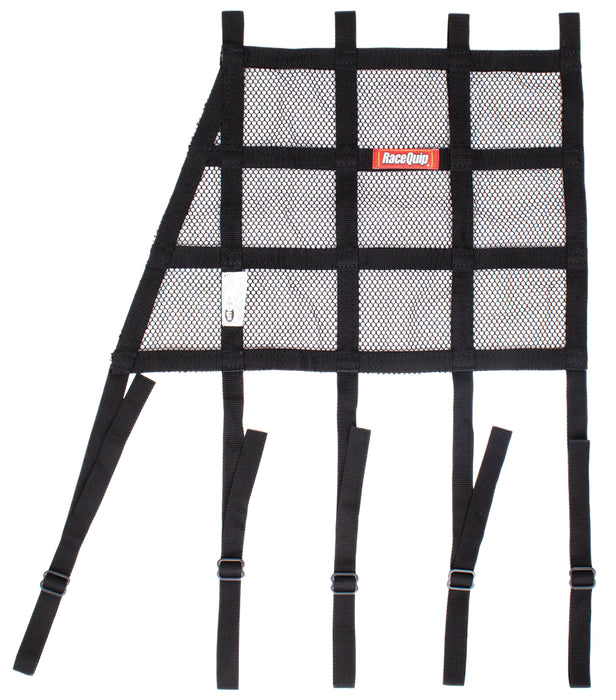 RACEQUIP 823003 Window Net Mesh Angled Black SFI