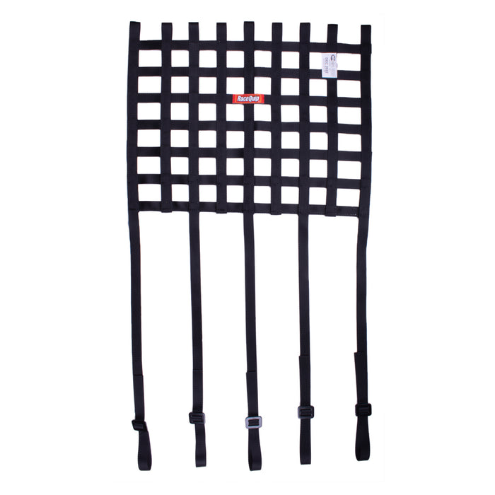 RACEQUIP 825001 Window Net 15inx18in w/ Strap Mounts SFI