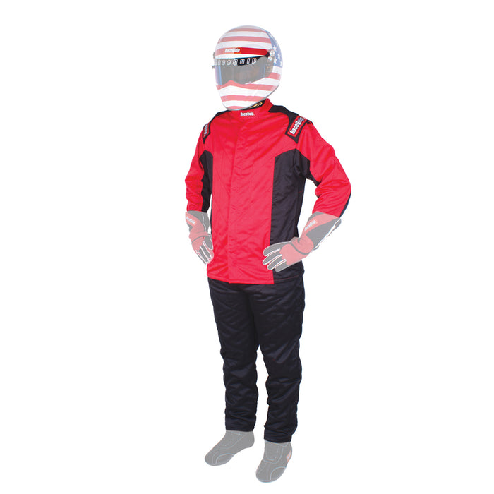 RACEQUIP 91619139 Jacket Chevron-5 Red Medium SFI-5