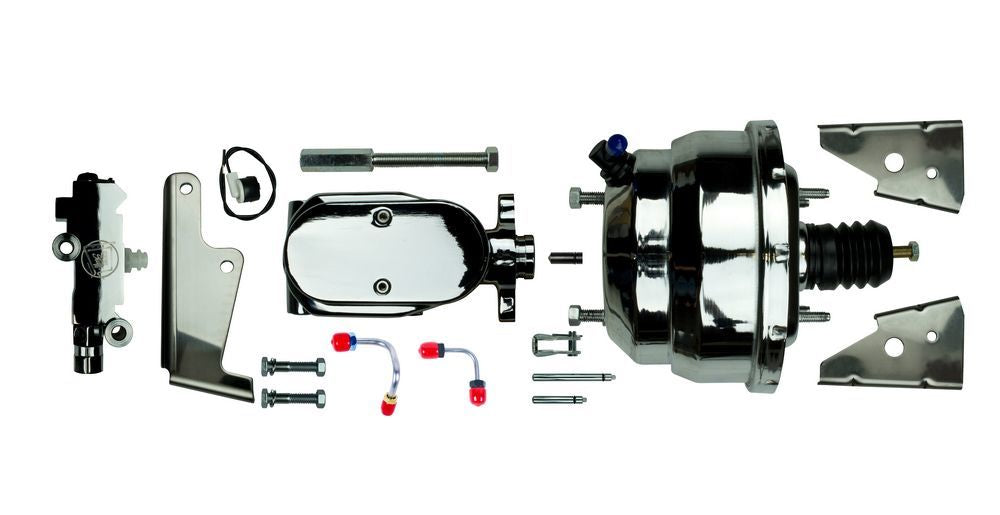 RIGHT STUFF DETAILING J81315171 Chrome 8in Dual Booster and Master Cylinder
