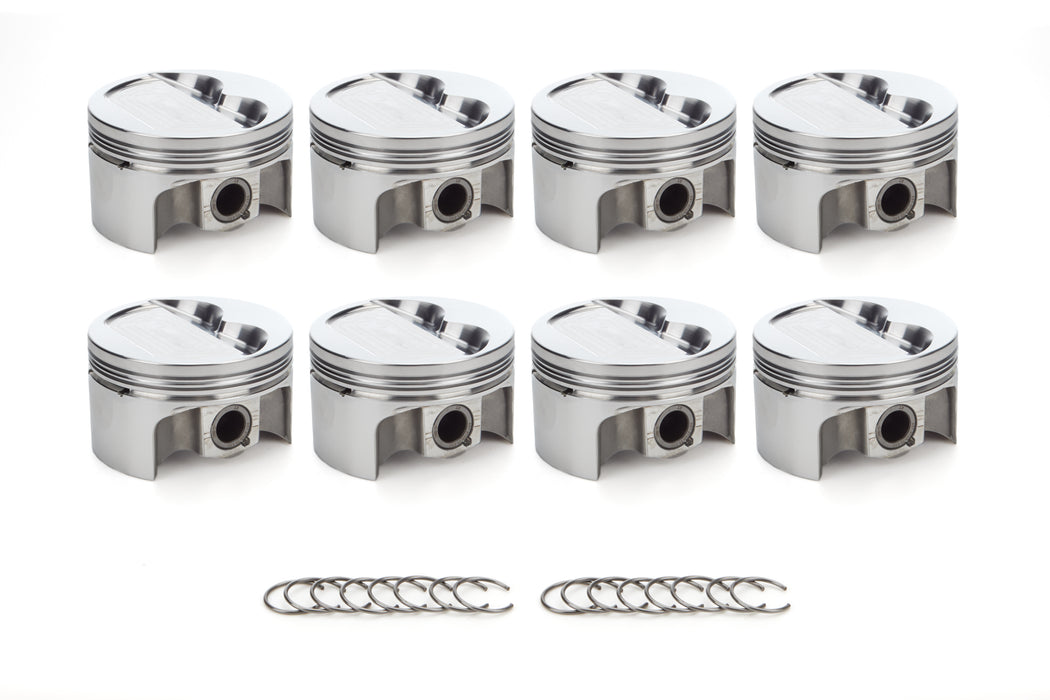 RACE TEC PISTONS 1000129 SBC Dished Piston Set 4.030 Bore -12.3cc