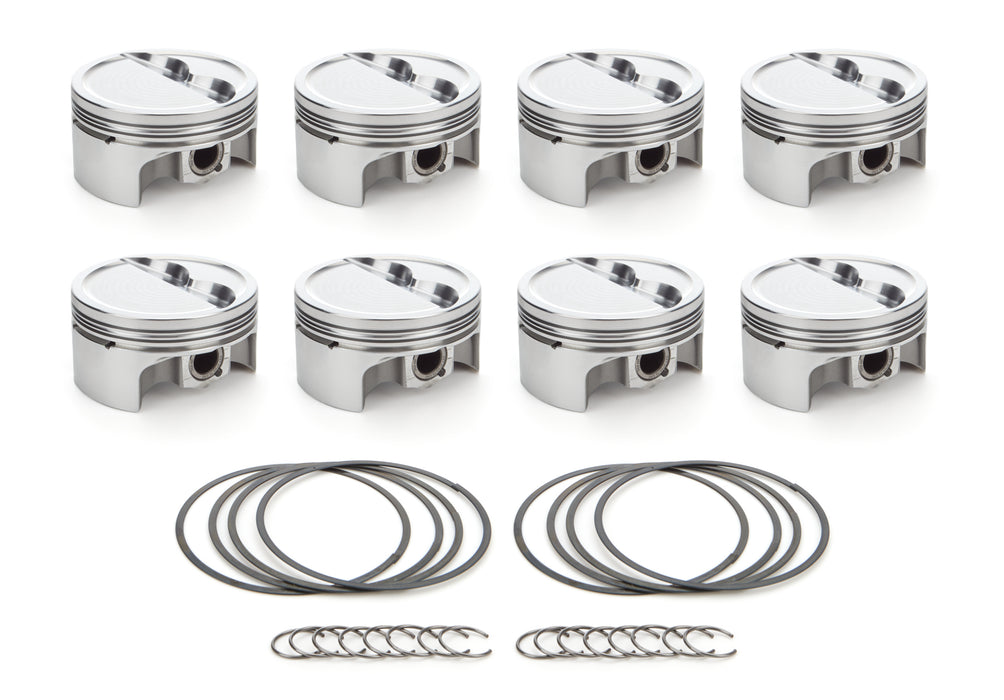 RACE TEC PISTONS 1000135 SBC Dished Piston Set 4.040 Bore -12.3cc