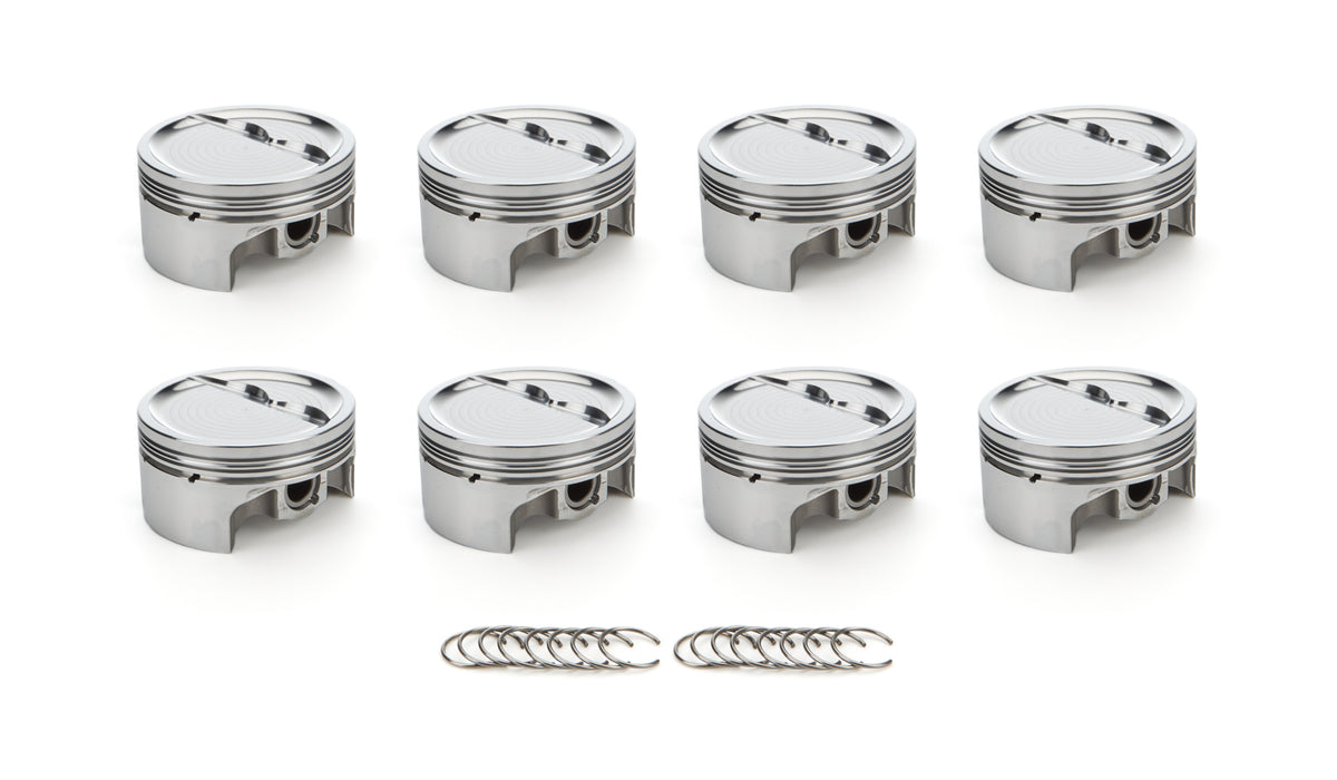 RACE TEC PISTONS 1000201 SBC Dished Piston Set 4.155 Bore -23.4cc