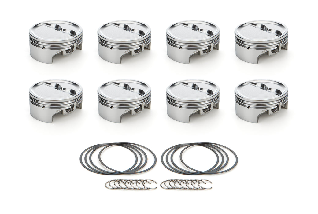 RACE TEC PISTONS 1000216 SBC Dished Piston Set 4.155 Bore -25.5cc
