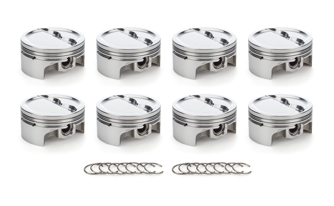 RACE TEC PISTONS 1000650 SBC Dished Piston Set 4.030 Bore  -18.9cc