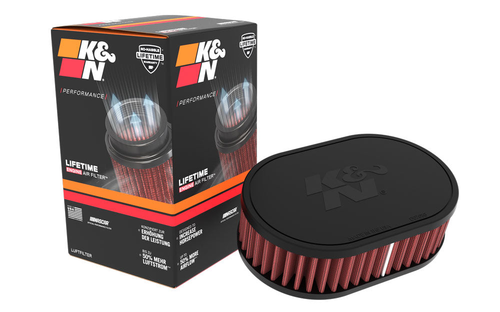 K&N RU-071V Universal Clamp-On Air Filter - Truck Part Superstore