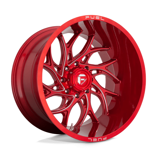 Fuel 1PC D74222007547 D742 22X10 5X5.0 GL-RED-MIL -18MM - Truck Part Superstore