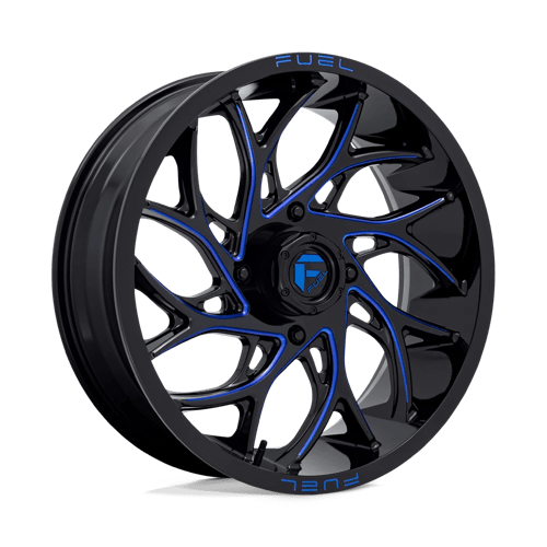 Fuel UTV D7782270A640 D778 22X7 4X137 G-BLK-MILL-BLU 00MM - Truck Part Superstore
